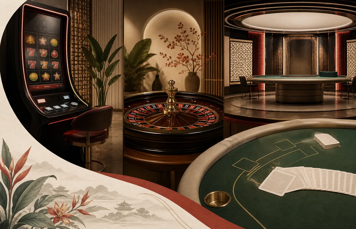 Kolase kategori slot, meja, dan live casino dalam konteks Pajaktoto